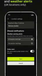 Met Office Weather Forecast screenshot
