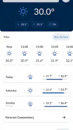 Meteo ICM — weather forecast screenshot