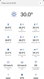 Meteo ICM — weather forecast screenshot