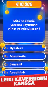 Miljonääri: Tietovisa Suomeksi screenshot