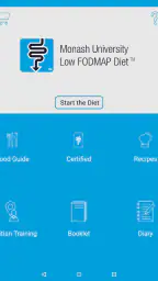 Monash University FODMAP diet screenshot