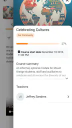 Moodle screenshot