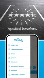 Moovy, parkkisovellus Suomesta screenshot