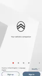MyCitroën screenshot