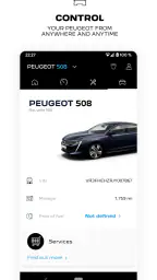 MYPEUGEOT APP screenshot