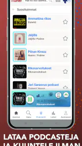 myTuner Radio Suomi nettiradio screenshot