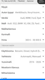Nettiauto screenshot