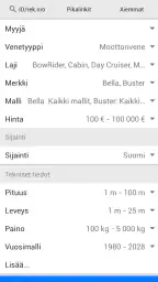 Nettivene screenshot