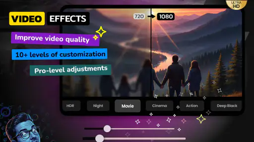 Night Video Player - voice amp screenshot