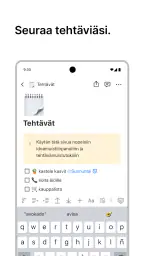 Notion: muistiot, tehtävät, AI screenshot