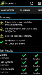 OBDLink (OBD car diagnostics) screenshot
