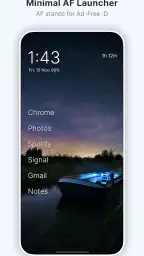 Olauncher. Minimal AF Launcher screenshot