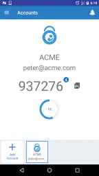 Oracle Mobile Authenticator screenshot