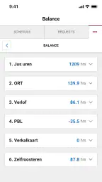 ORTEC Employee Self Service 7 screenshot