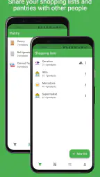 Ostoslista ja ruokavarasto screenshot