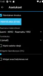 Päivän Raamatun jae screenshot