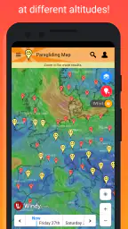 Paragliding Map screenshot