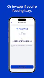 PaysafeCard - prepaid payments screenshot