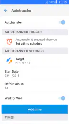 PhotoSync Autotransfer Add-On screenshot