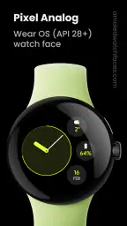 Pixel Analog Watch face screenshot