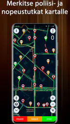Poliisin ilmaisin kamera-tutka screenshot