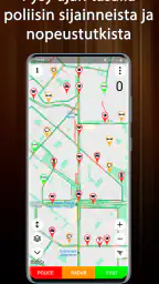 Poliisin ilmaisin kamera-tutka screenshot