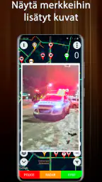 Poliisin ilmaisin kamera-tutka screenshot