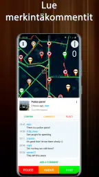 Poliisin ilmaisin kamera-tutka screenshot