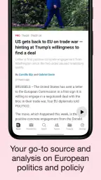 POLITICO Europe Edition screenshot