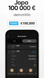 Pörssi sovellus - Capital.com screenshot