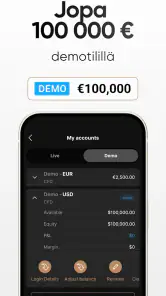 Pörssi sovellus - Capital.com screenshot