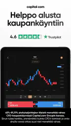 Pörssi sovellus - Capital.com screenshot