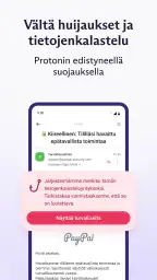 Proton Mail salattu sähköposti screenshot