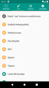 QR- ja viivakoodinlukija screenshot