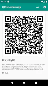 QR- ja viivakoodinlukija screenshot