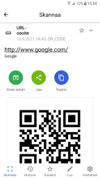QR koodinlukija screenshot