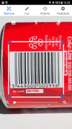 QR koodinlukija, QR skanneri screenshot