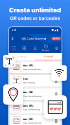 QR skanneri -viivakoodinlukija screenshot