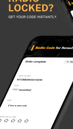Radio Code for Renault screenshot