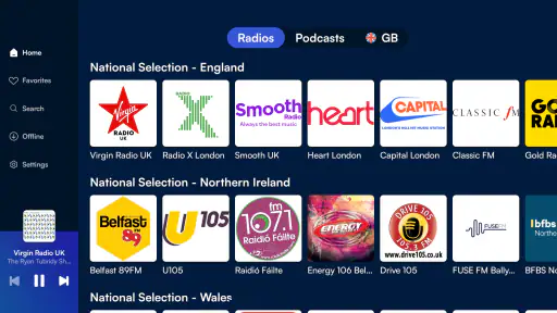 Radioline: Radio & Podcasts screenshot