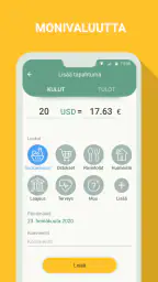 Rahan hallinta - budjetti screenshot