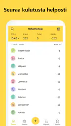 Rahanhoitaja–Kulujen Seuranta screenshot