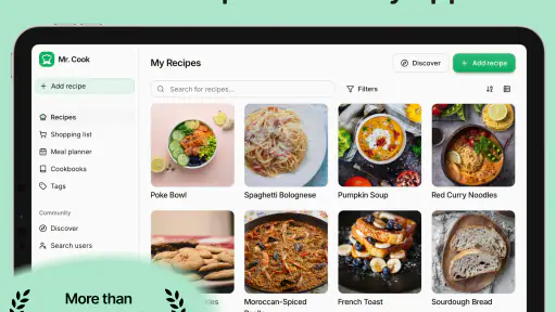Recipe Keeper - Mr. Cook screenshot
