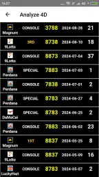 Result 4D Live History 4D screenshot