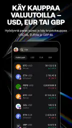 Revolut X: bitcoin ja krypto screenshot