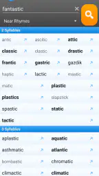 RhymeZone Rhyming Dictionary screenshot