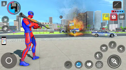 Rope Action City Fighting Game screenshot