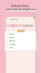 Ruokalistan suunnittelija screenshot