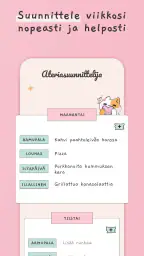 Ruokalistan suunnittelija screenshot