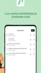 S-ostoslista screenshot